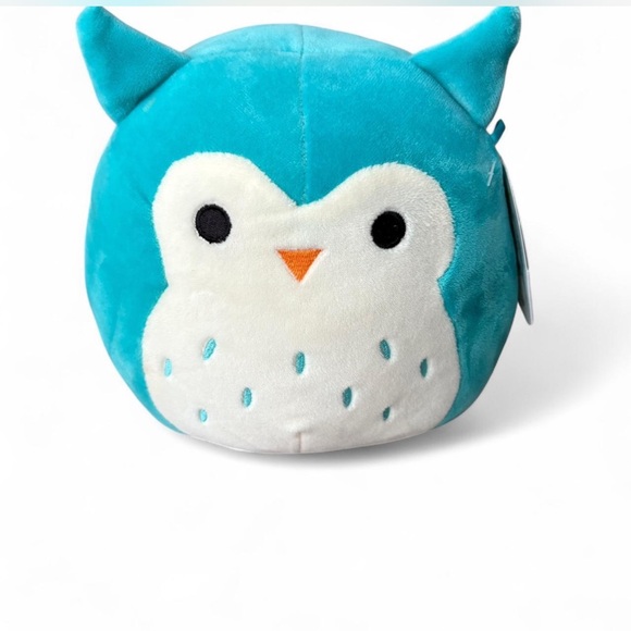 Squishmallows Teal and White Owl Plush - Picture 1 of 3